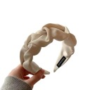 Elegant diadem hvit tekstil