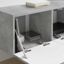  TV Veggskap Veggmontert Betong 60 x 31 x 29.5 cm Konstruert tre