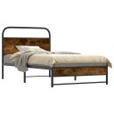  Sengeramme uten madrass røkt eik 100x190 cm konstruert tre 8721158564627