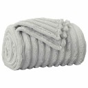vidaXL Kastteppe Grå 150 x 130 cm Fleece