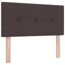  LED Hodegavl Med Knapper Mørkebrun 90 cm Stoff