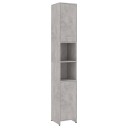vidaXL Baderomsskap betonggrå 30x30x183,5 cm sponplate