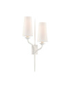 Visual Comfort Iberia Left Double Sconce White