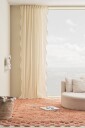 Scalina gardin med multifunksjonsbånd 1 lengde ekstra bred Beige