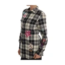 Dolce & Gabbana Black White Fairy Tale Crystal Shirt Svart S