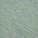 vidaXL Utendørs flatvevd teppe 140x200 cm turkis