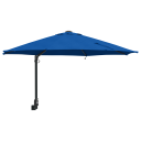  Veggmontert Hageparasol med LED er Azure Blå 248 cm