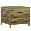  Hagefotskammel 62x63,5x53,5 cm impregnert furu 844907