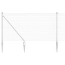  Sveiset Trådgjerde med 13 Spike Poster 1x25 m Galvansisert Stål