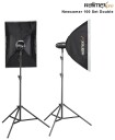 Walimex Newcomer 100 II Dobbelt Studioblits sett Sort 2 stk