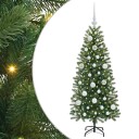  Kunstig juletre med 150 LED med stativ grønn 120 cm PE og PVC