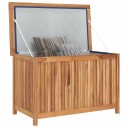 vidaXL Putekasse 90x50x58 cm heltre teak