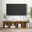  TV skap 2 pcs Brun 37 x 35 x 37 cm Konstruert tre