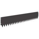 vidaXL Gjerdekant 20 pcs 103 x 20 cm Stål Svart