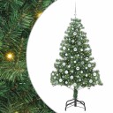  Juletre med 300 LED med stativ grønn 180 cm PVC