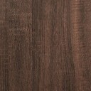  konsollbord med skuffer brun eik 85,5x38,5x74,5 cm