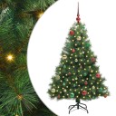  Kunstig juletre med 150 LED med stativ grønn 150 cm PE og PVC