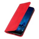 INCOVER Huawei P Smart (2021) Moderne Nøytralt PU Skinndeksel m. Lommebok - Rød
