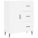 vidaXL Skjenk hvit 69,5x34x90 cm konstruert tre