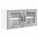 Kjøkkenskap med hylle Betonggrå 80 x 31 x 40 cm Konstruert tre