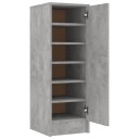 vidaXL Skoskap betonggr? 32x35x92 cm sponplate