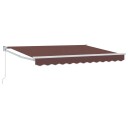  Uttrekkbar markise Brun 3 x 2 m 100% polyester og aluminium