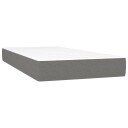 vidaXL Pocket Spring Sengemadrass Medium Mørkegrå 80x200x20 cm Stoff