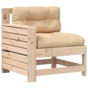  Hagesofa med armlene og pute heltre furu 844913