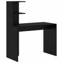  skrivebord i svart eik Svart eik MDF laminat Kompakt Hyller