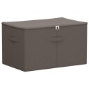 vidaXL Lagringsboks Grå 55 x 35 x 32 cm Ikke-vevd stoff