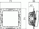 Abb Strømbryter Saga 1066Ucm-916 Trapp, Uten Ramme