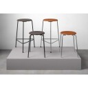 Fritz Hansen - High Dot™ Counter Stool 3-legs Walnut Veneer Fritz Hansen