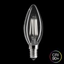 UNI WHITE Kronelys Klar E14 4W 2700K Dimbar