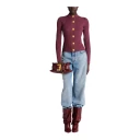 Balmain Dame Strikkevarer Lilla M,
