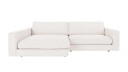 Rowico Home Duncan 3 seters sofa med sjeselong V Hvit Alice 101 258 x 150 x 78 cm Hvit