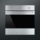 Smeg 60 cm Innbyggingsovn Rustfritt Stål med Grillfunksjon og Varmluft SF6381X