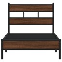  Sengeramme uten madrass brun eik 100x200 cm konstruert tre 8721158378927