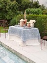 Indian Rose duk true navy 150x350cm
