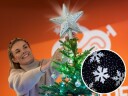 Juletrestjerne med projektor - Spralla