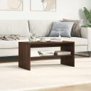 TV benk brun eik 80x40x40 cm konstruert tre
