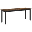 vidaXL benk Røyk Eik 110 x 35 x 45 cm Konstruert tre