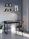 Renora Skrivebord 100 cm - Retro grå og svart