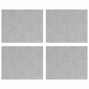  Sjekkplater 4 pcs sølv 50 x 40 cm Aluminium
