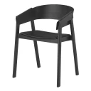 Muuto Cover lenestol   Refine Leather Black Black