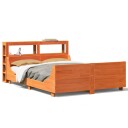  Sengeramme uten madrass voksbrun 140x190 cm heltre furu 8721102977299