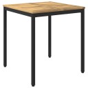 vidaXL Hage middagsbord Hvit og svart 70 x 68,5 x 75 cm