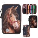 Miss Melody Trippelpennal med LED-lys Glitter Horse