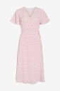 Vila   Omslagskjole viLovie S/S Wrap Midi Dress   Rosa