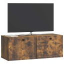  Vegghengt TV skap Røkt Eik 78,5 x 31 x 30 cm Konstruert tre
