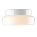 Tak- og veggarmatur Classic LED 12W 3000K, hvit/opal, IP44